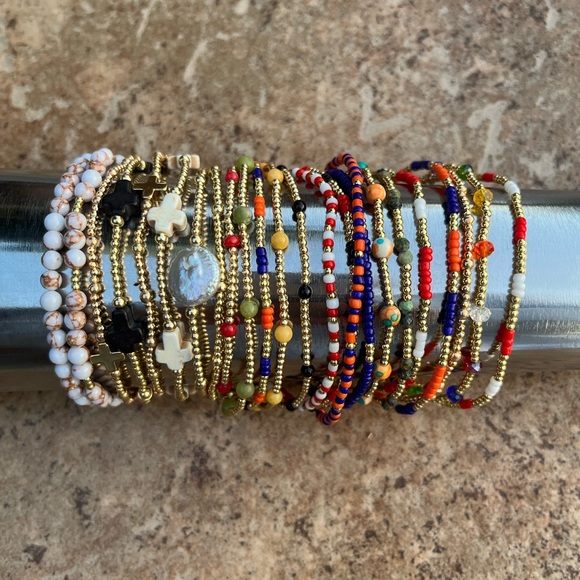 14k gold filled beaded bracelets - Picture 8 of 14